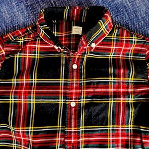 Crewcuts boys tartan plaid shirt